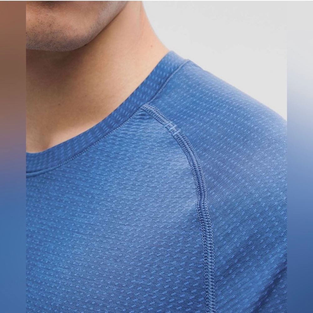 NWOT 💙 Lululemon Metal Vent Tech short sleeve Pipedream Blue / Pitch Blue Tee - Picture 6 of 7